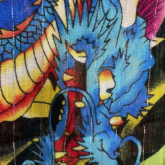 ED HARDY by Christian Audigier Cotton Scarf dragons floral gemstone - Picture 12 of 16